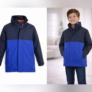 Boys Blue & Black Waterproof 3-in-1 Parka Jacket by Children’s Place Sz 7/8 NWT